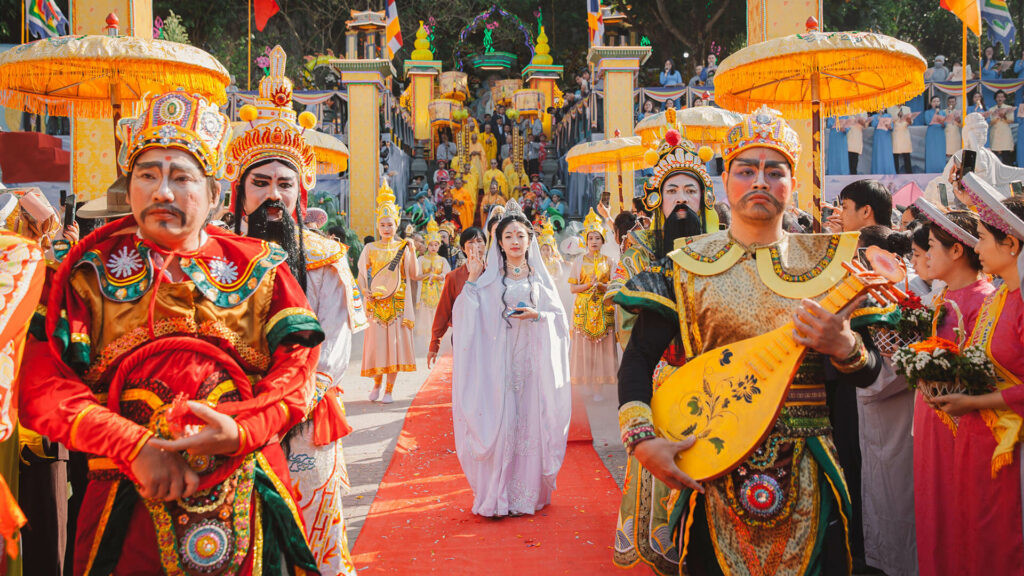 Festival activities across the complex