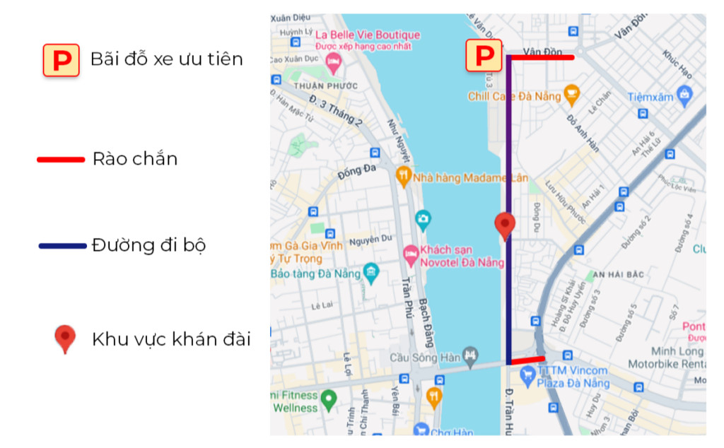 Traffic and parking map
